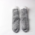 Chaussettes de pantoufles de fuzzi hivernal personnalisés